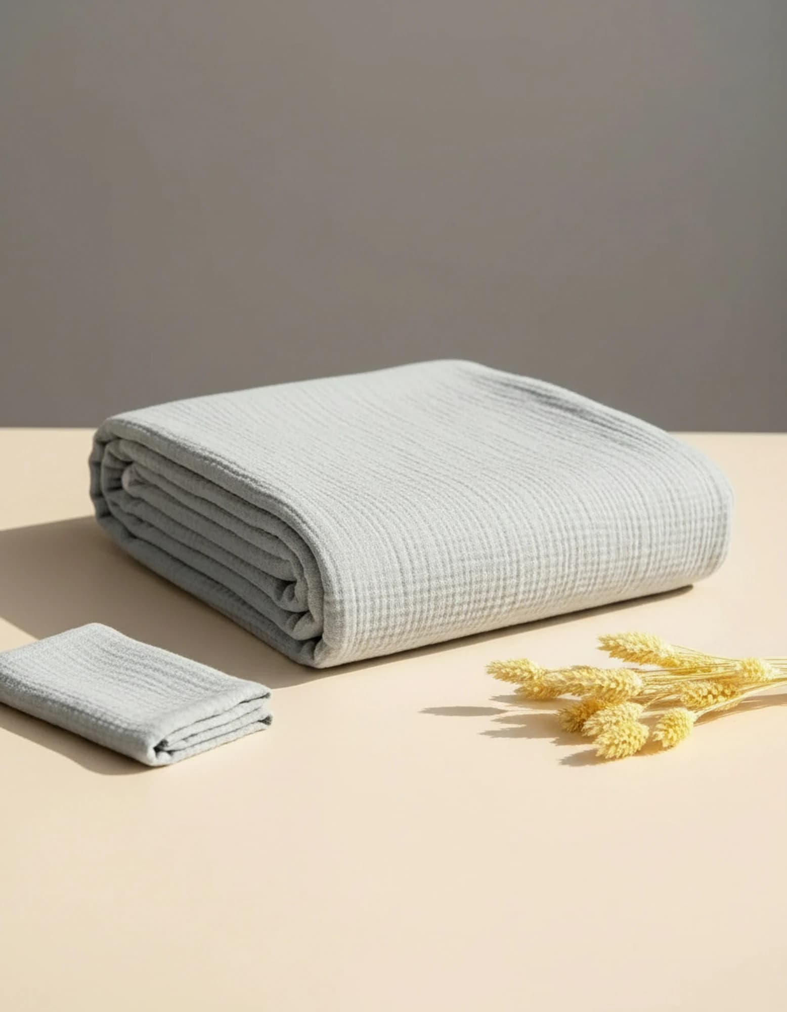 Muslin Ortu Gri BabyNest görsel 3