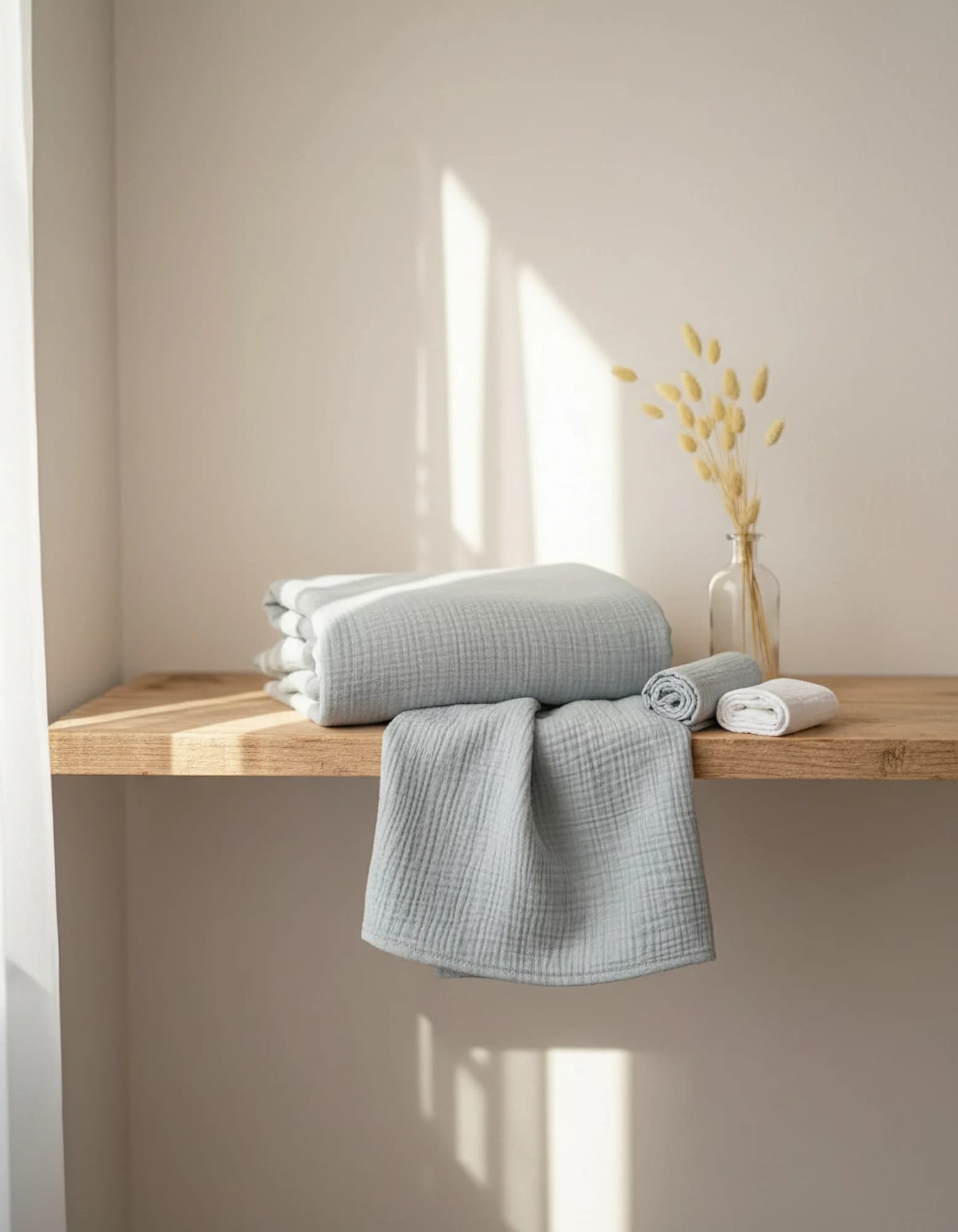 Muslin Ortu Gri BabyNest görsel 8