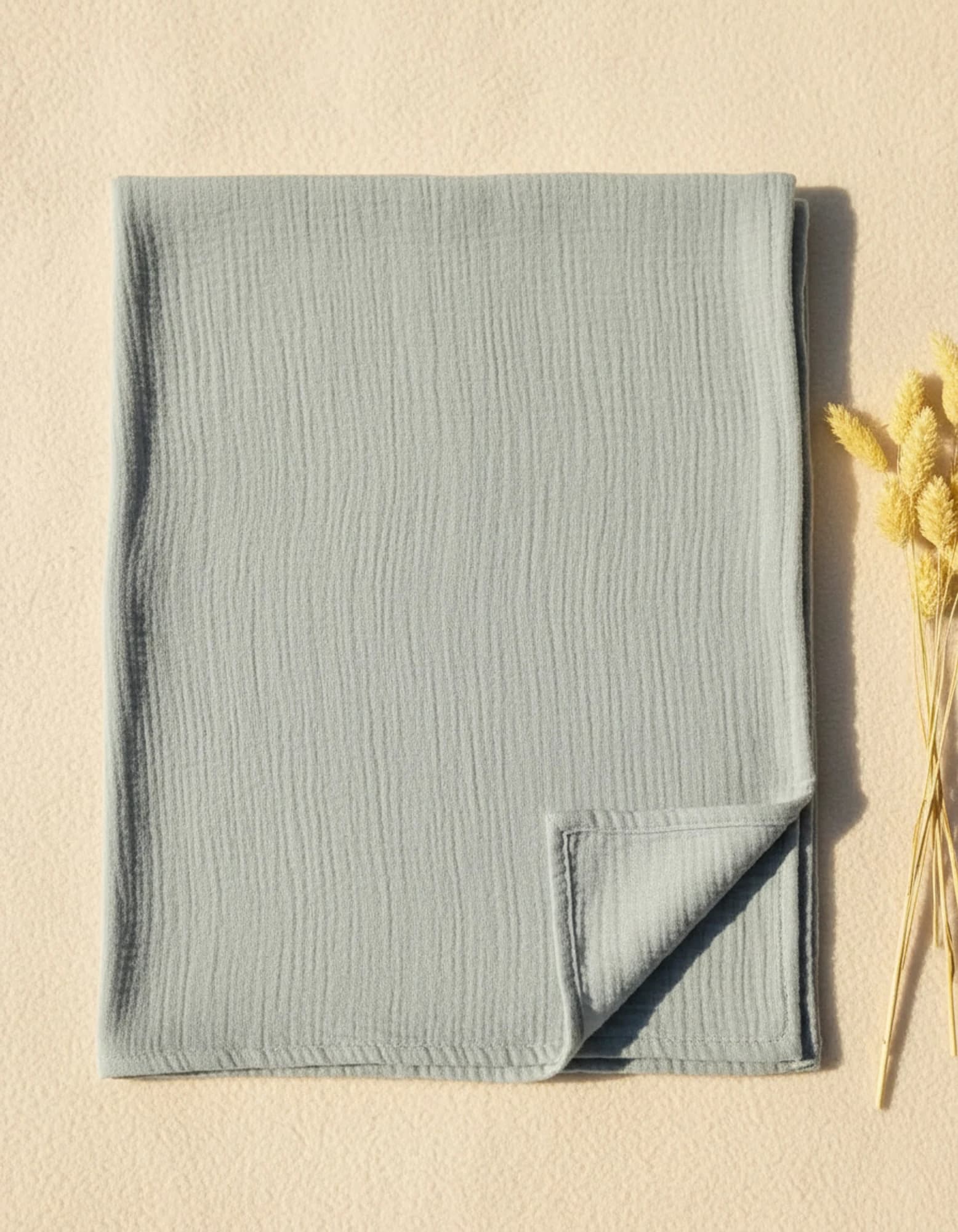 Muslin Ortu Gri BabyNest görsel 9