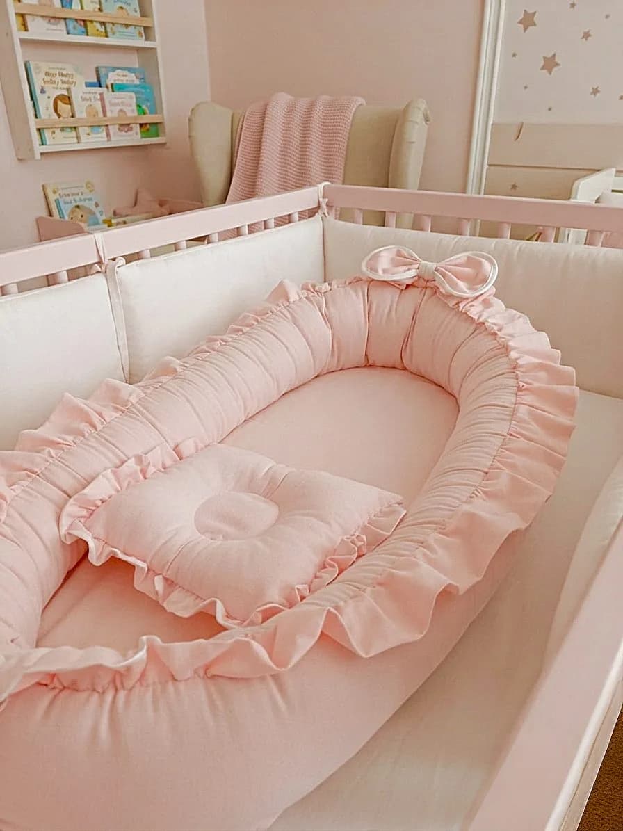 Pembe Fırfırlı Babynest