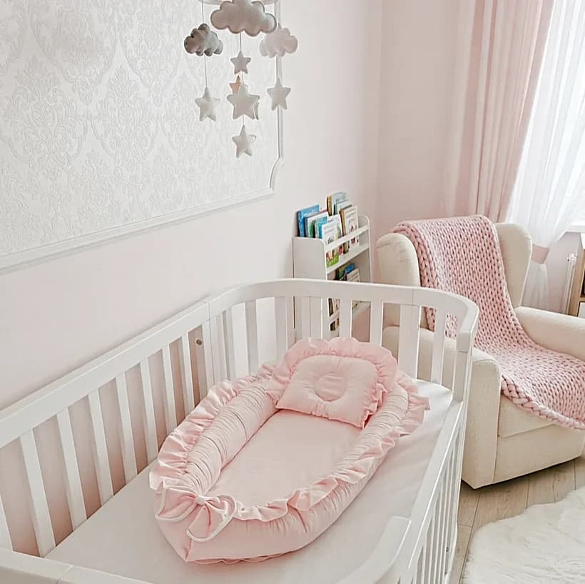 Pembe Fırfırlı Babynest