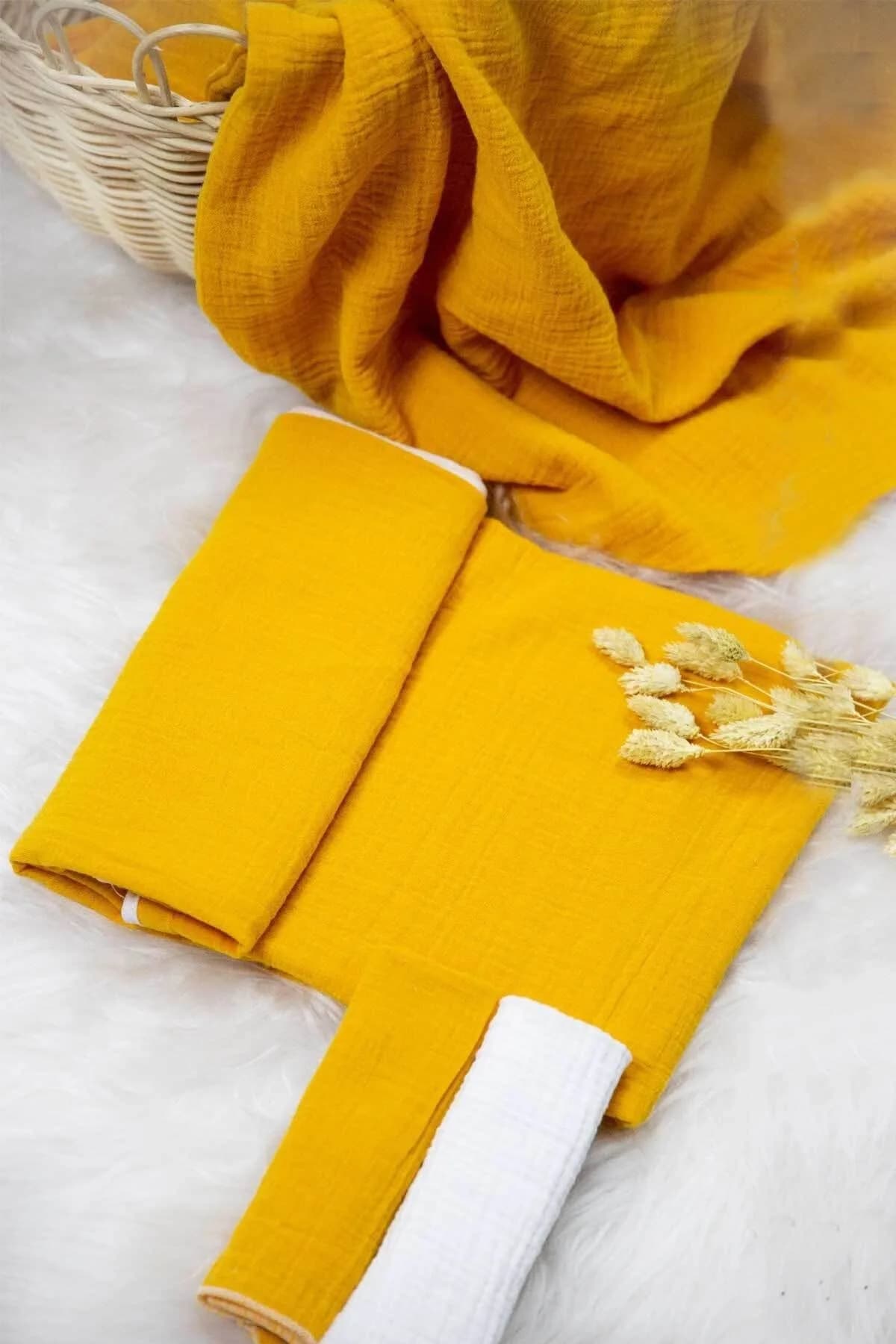 Muslin Ortu Turuncu/hardal BabyNest