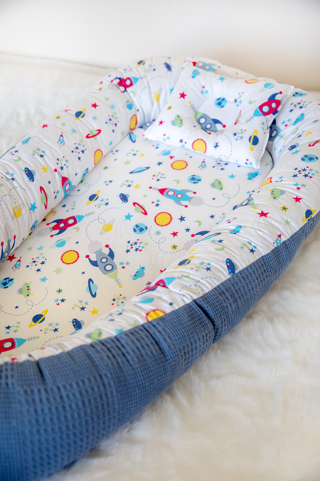 Babynest Lacivert Pikeli 